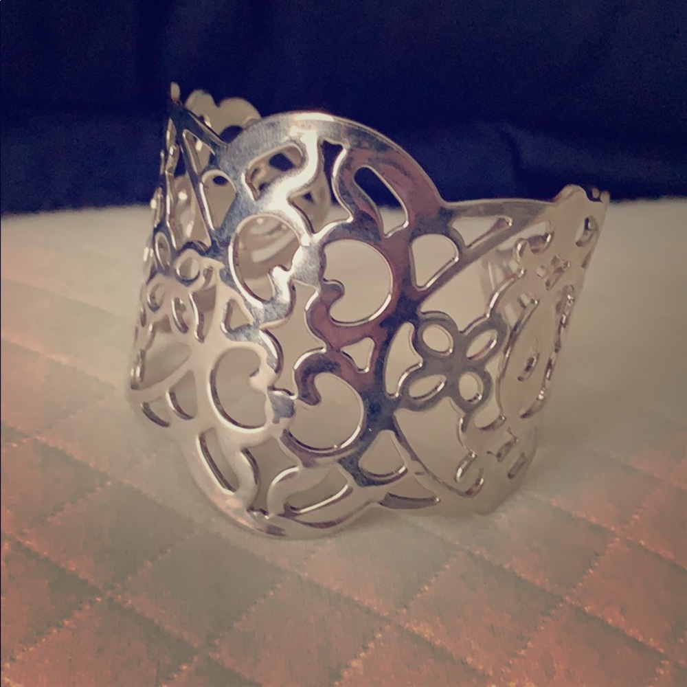 Lia Sophia silver cuff bracelet